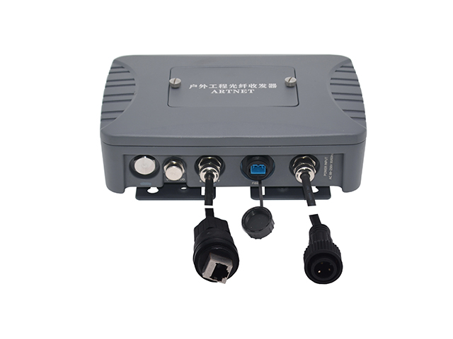 Signal de fibre optique étanche au convertisseur Artnet ， Signal de fibre optique imperméable extérieur à Artnet à DMX512