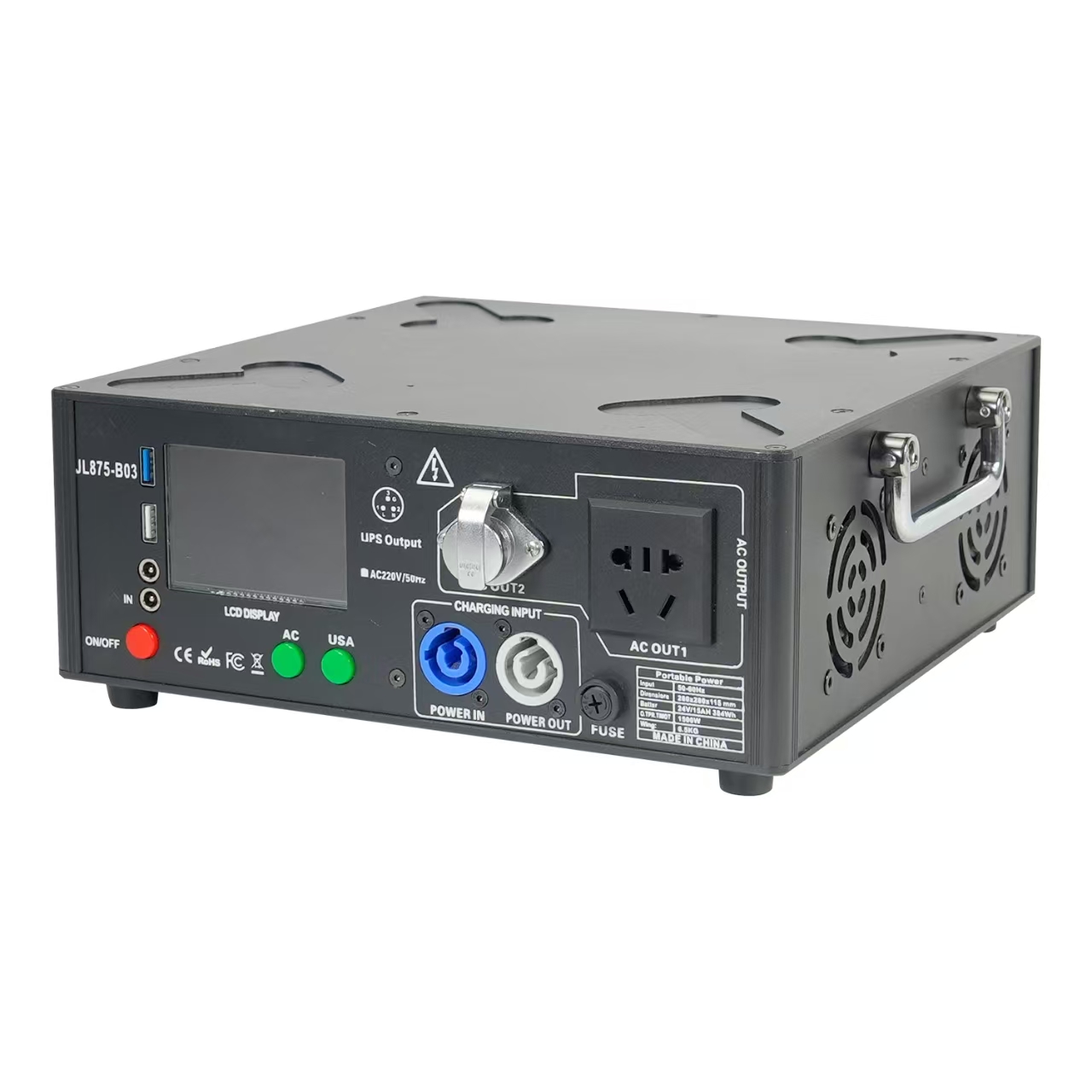 Banque d'alimentation extra grande pour le camping - Power 1500W